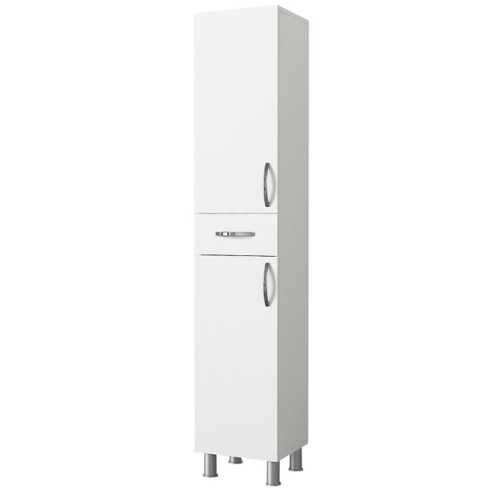 Hanah Home Selin - White Mueble de Baño Blanco 179cm x 35cm x 31.3cm Tablero de Partículas Melamina 18mm